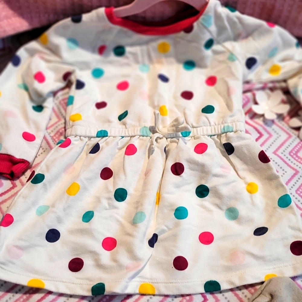 Ok!e Dokie Polka Dots long-sleeved dress